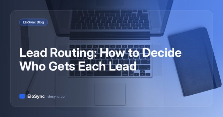 EloSync blog cover: Lead Routing: How to Decide Who Gets Each Lead